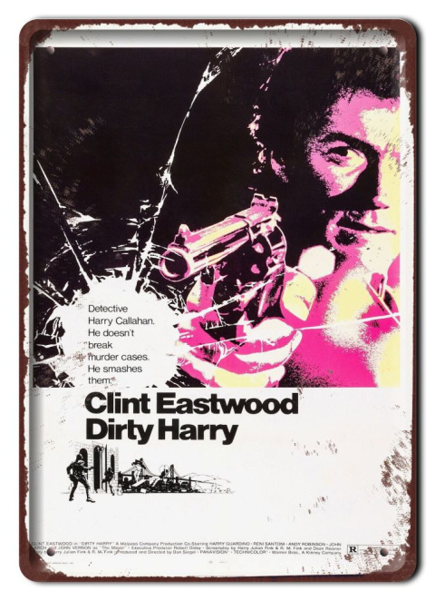 DIRTY HARRY Plakat filmowy-metalowy #15537