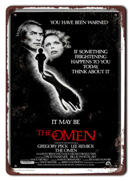 THE OMEN Szyld Plakat filmowy-metalowy #15541