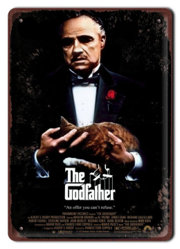 THE GODFATHER Plakat filmowy-metalowy #15544