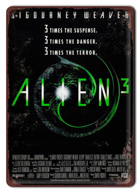 ALIEN 3 Szyld Plakat filmowy-metalowy #15579