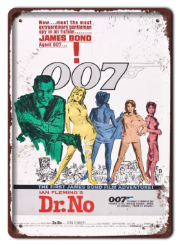 007 BOND Szyld Plakat filmowy-metalowy #15585