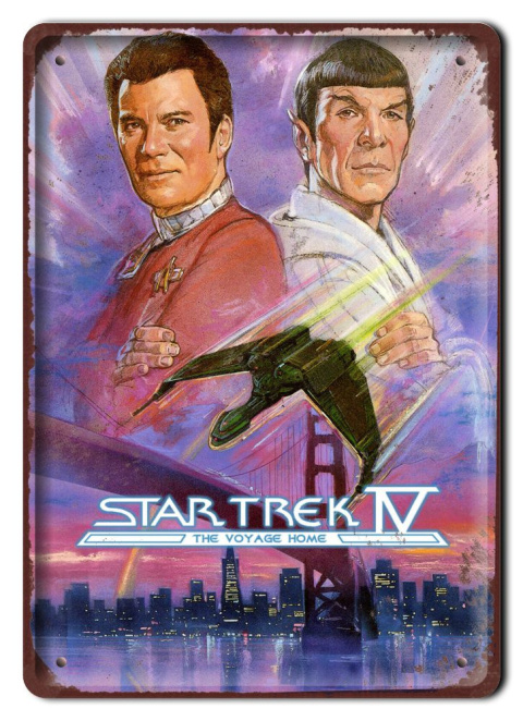 STAR TREK Szyld Plakat filmowy-metalowy #15357