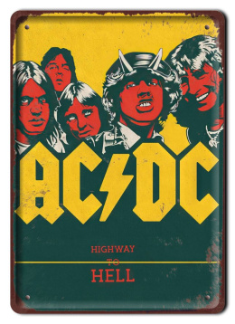 Rock and roll metalowy Plakat Muzyczny szyld #15899