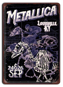 Rock and roll metalowy Plakat Muzyczny szyld #15928