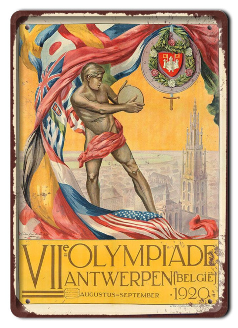 OLIMPIADA MUNDIAL PLAKAT METALOWY #16493