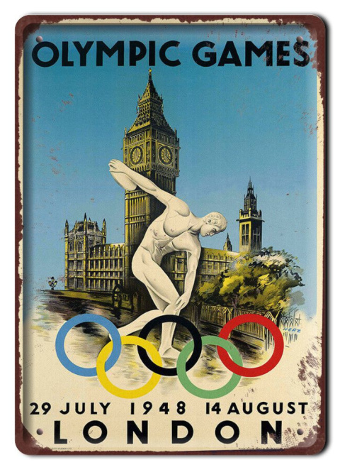 OLIMPIADA MUNDIAL PLAKAT METALOWY #16501