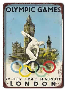 OLIMPIADA MUNDIAL PLAKAT METALOWY #16601