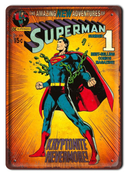 KOMIKS Plakat Metalowy Szyld Superman #16810