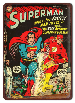 KOMIKS Plakat Metalowy Szyld Superman #16813