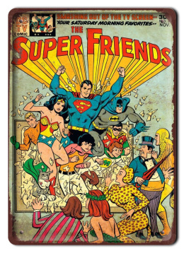 KOMIKS Plakat Metalowy Szyld Superman #16816