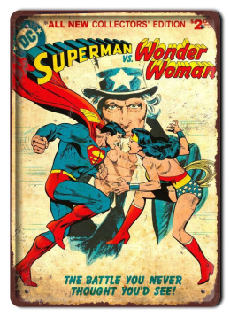 KOMIKS Plakat Metalowy Szyld Superman #16818