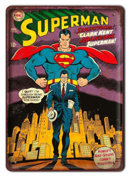 KOMIKS Plakat Metalowy Szyld SUPERMAN #16850