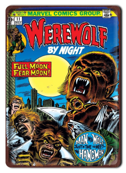 KOMIKS Plakat Metalowy Szyld Werewolf #16913