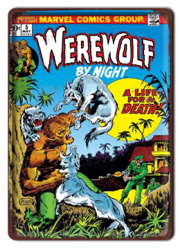 KOMIKS Plakat Metalowy Szyld Werewolf #16914
