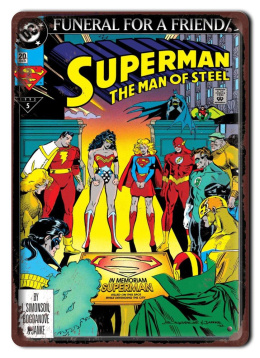 KOMIKS Plakat Metalowy Szyld Superman #16917
