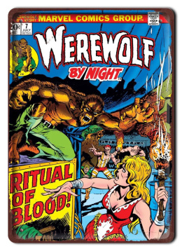 KOMIKS Plakat Metalowy Szyld Werewolf #16928