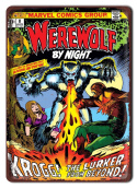 KOMIKS Plakat Metalowy Szyld Werewolf #16934