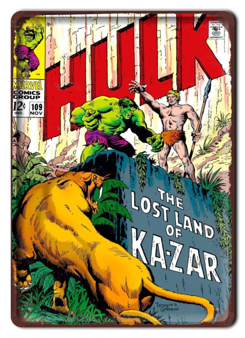 KOMIKS Plakat Metalowy Szyld Obrazek HULK #16967