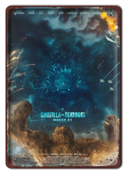 Godzilla Plakat Filmowy Hit Kinowy-metalowy #17244