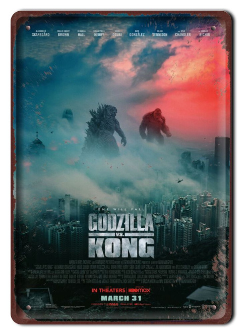 Godzilla Plakat Filmowy Hit Kinowy-metalowy #17247