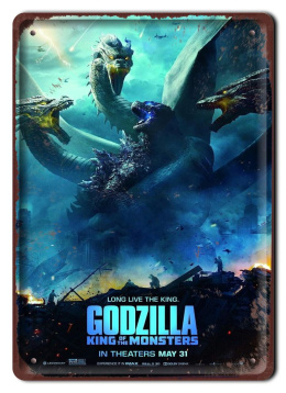 Godzilla Plakat Filmowy Hit Kinowy-metalowy #17250