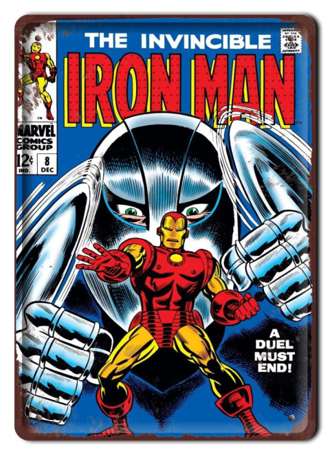 KOMIKS Plakat Metalowy Obrazek IROM MAN #16976