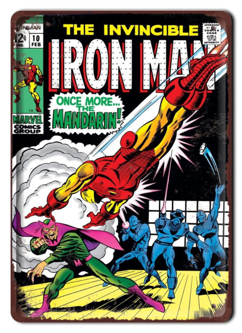 KOMIKS Plakat Metalowy Obrazek IRON MAN #16979