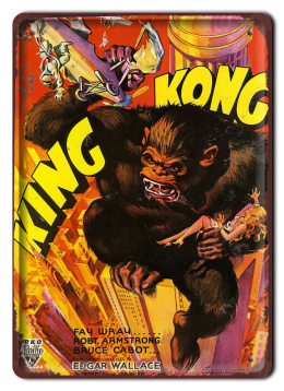 King Kong Plakat Filmowy Hit Metalowy Szyld #17274