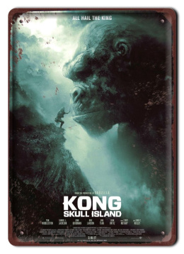 King Kong Plakat Filmowy Hit Metalowy Szyld #17264