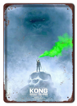 King Kong Plakat Filmowy Hit Metalowy Szyld #1717267