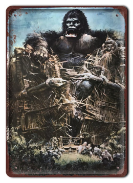 King Kong Plakat Filmowy Hit Metalowy Szyld #17273