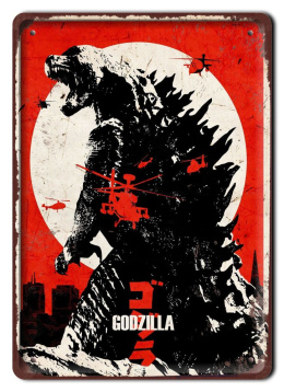 Godzilla Plakat Filmowy Hit Kinowy-metalowy #17242