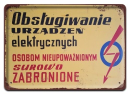 PRL Szyld Retro Vintage PLAKAT METALOWY OBRAZEK #17759