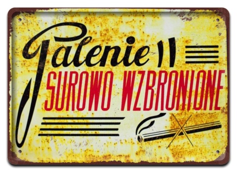 PRL Szyld Retro Vintage PLAKAT METALOWY OBRAZEK #17760