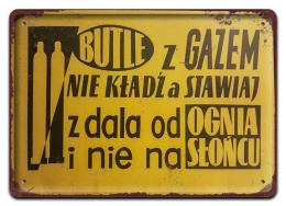 PRL Szyld Retro Vintage PLAKAT METALOWY OBRAZEK #17761