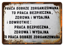 PRL Szyld Retro Vintage PLAKAT METALOWY OBRAZEK #17763