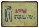 PRL Szyld Retro Vintage PLAKAT METALOWY OBRAZEK #17774