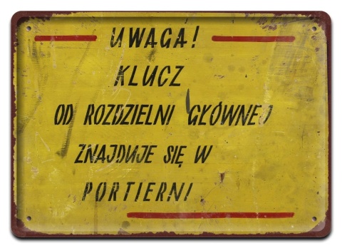 PRL Szyld Retro Vintage PLAKAT METALOWY OBRAZEK #17776