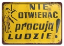 PRL Szyld Retro Vintage PLAKAT METALOWY OBRAZEK #17777