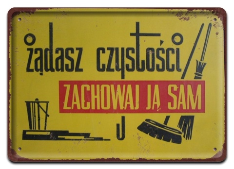 PRL Szyld Retro Vintage PLAKAT METALOWY OBRAZEK #17778