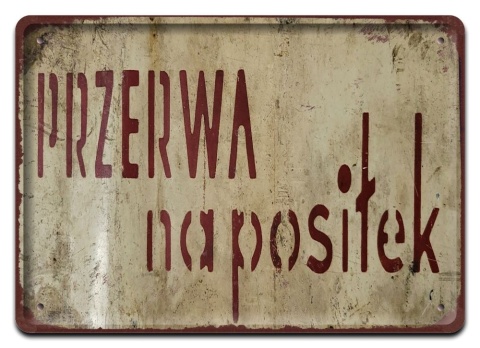 PRL Szyld Retro Vintage PLAKAT METALOWY OBRAZEK #17781