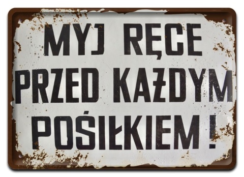 PRL Szyld Retro Vintage PLAKAT METALOWY OBRAZEK #17782