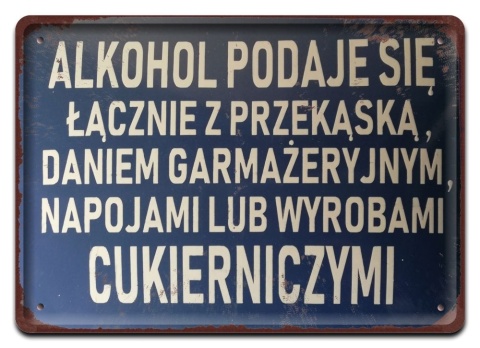 PRL Szyld Retro Vintage PLAKAT METALOWY OBRAZEK #17783