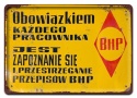 PRL Szyld Retro Vintage PLAKAT METALOWY OBRAZEK #17795