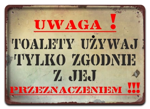 PRL Szyld Retro Vintage PLAKAT METALOWY OBRAZEK #17796