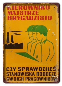 PRL Szyld Retro Vintage PLAKAT METALOWY OBRAZEK #17797