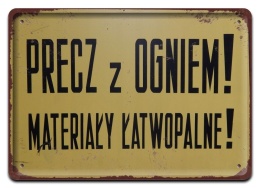 PRL Szyld Retro Vintage PLAKAT METALOWY OBRAZEK #17799