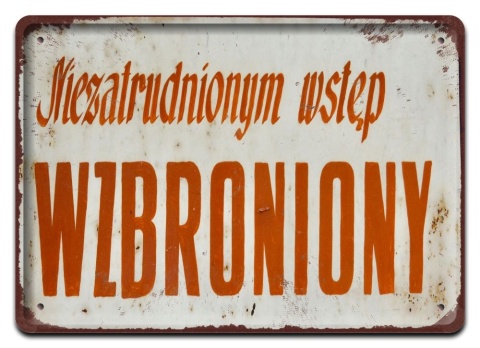 PRL Szyld Retro Vintage PLAKAT METALOWY OBRAZEK #17802