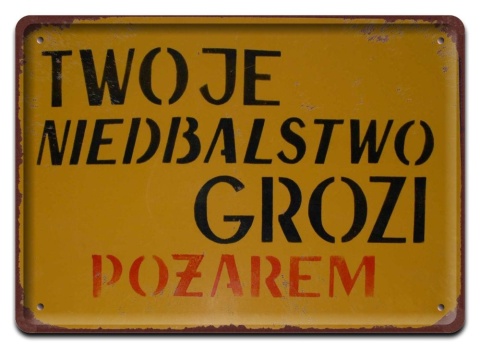 PRL Szyld Retro Vintage PLAKAT METALOWY OBRAZEK #17806