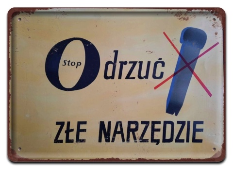 PRL Szyld Retro Vintage PLAKAT METALOWY OBRAZEK #17808